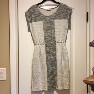 Small, marled black, white, grey dress